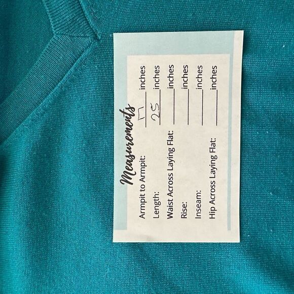 Banana Republic Teal V-Neck Sweater - Picture 7 of 12